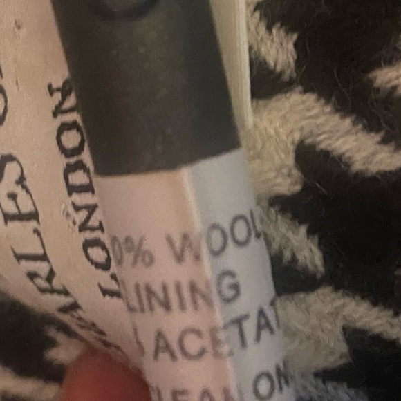 100% Wool, Fitted Houndstooth Women's Blazer, 8 - Picture 7 of 7